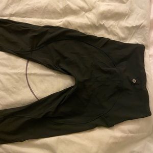 Army green lululemon leggings